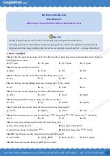 Đề thi học kì 1 Hóa 9 - Đề số 7